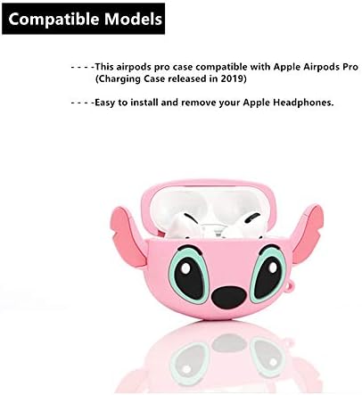 AirPods Pro Silicone Case כיסוי מצחיק תואם ל- Apple AirPods Pro [תבנית מצוירת תלת -ממדית] [מיועד לילדים לילדות